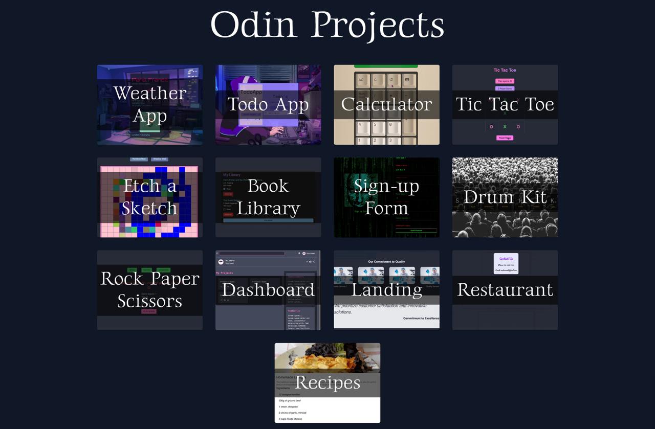 Odin Mono Web Apps